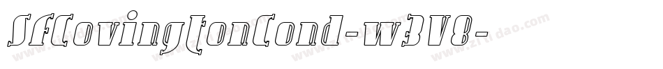 SfCovingtonCond-w3V8字体转换 SfCovingtonCond-w3V8字体转换