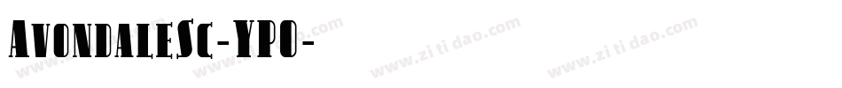 AvondaleSc-YPO字体转换