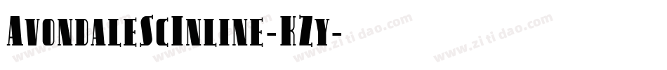 AvondaleScInline-KZy字体转换