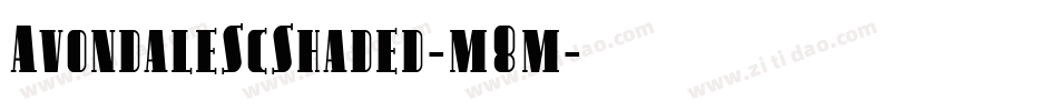 AvondaleScShaded-m8m字体转换