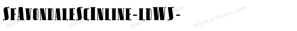 SfAvondaleScInline-ldW5字体转换