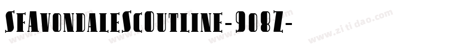 SfAvondaleScOutline-9o8Z字体转换