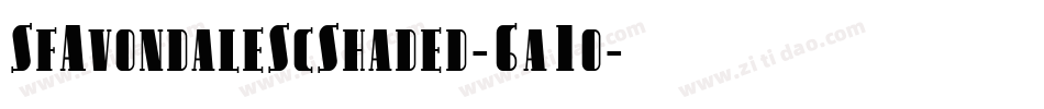 SfAvondaleScShaded-6a1o字体转换