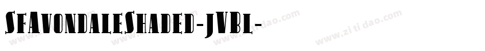 SfAvondaleShaded-jVBl字体转换
