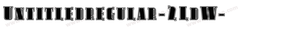 Untitledregular-2LdW字体转换