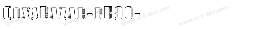 CoxsBazar-pK9O字体转换