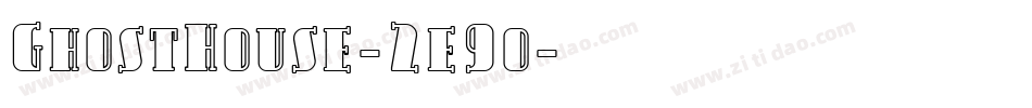 GhostHouse-2e9o字体转换