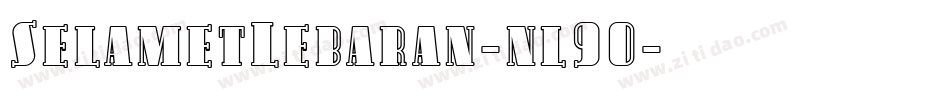 SelametLebaran-nl9O字体转换
