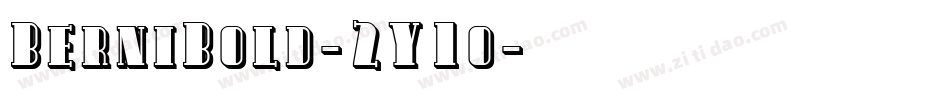 BerniBold-2Y1o字体转换