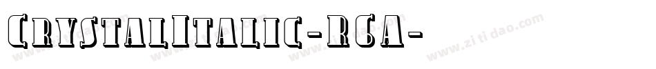 CrystalItalic-R6A字体转换