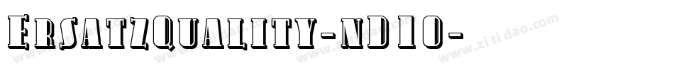 ErsatzQuality-nD1O字体转换