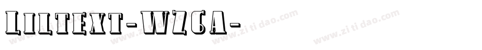 Liltext-WZ6A字体转换