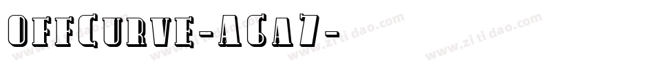 OffCurve-A6a7字体转换