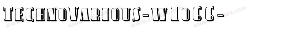 TechnoVarious-w1o66字体转换
