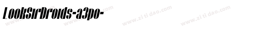 LookSirDroids-a3po字体转换