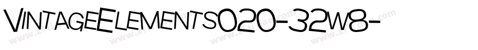 VintageElements020-32w8字体转换