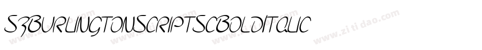 SfBurlingtonScriptScBoldItalic-4yxl字体转换 SfBurlingtonScriptScBoldItalic-4yxl字体转换