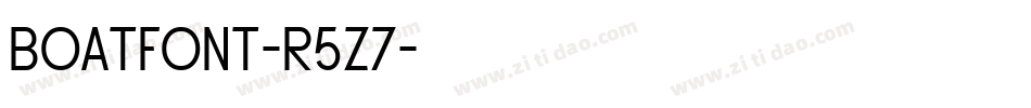 Boatfont-r5z7字体转换