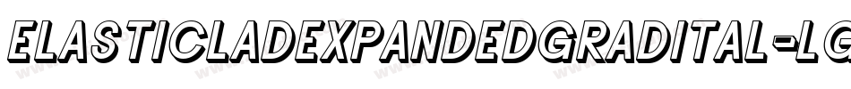 ElasticLadExpandedGradItal-lgK3D字体转换