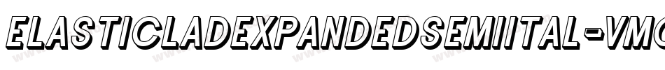 ElasticLadExpandedSemiItal-vmgMZ字体转换