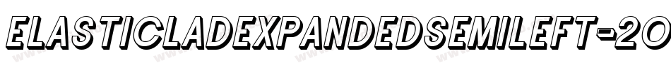 ElasticLadExpandedSemiLeft-2Og2W字体转换