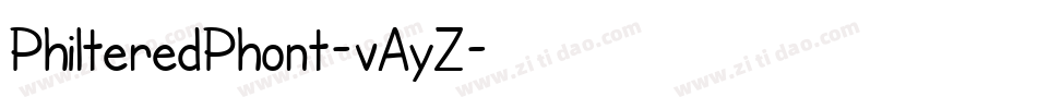 PhilteredPhont-vAyZ字体转换