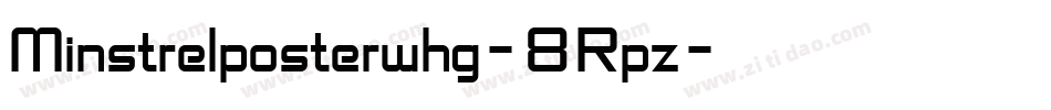 Minstrelposterwhg-8Rpz字体转换