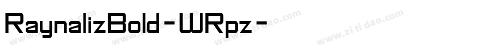 RaynalizBold-WRpz字体转换