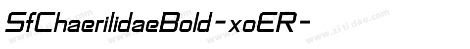SfChaerilidaeBold-xoER字体转换 SfChaerilidaeBold-xoER字体转换