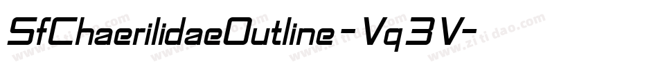 SfChaerilidaeOutline-Vq3V字体转换 SfChaerilidaeOutline-Vq3V字体转换