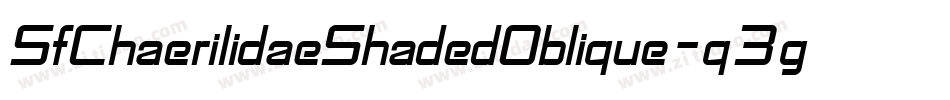 SfChaerilidaeShadedOblique-q3g0字体转换