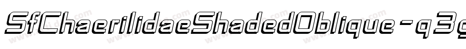 SfChaerilidaeShadedOblique-q3g0字体转换
