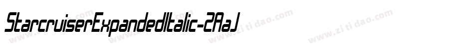 StarcruiserExpandedItalic-ZAaJ字体转换 StarcruiserExpandedItalic-ZAaJ字体转换