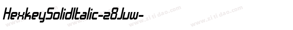 HexkeySolidItalic-z8Jvw字体转换