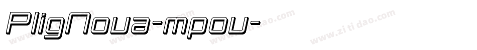 PligNova-mpov字体转换