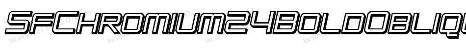 SfChromium24BoldOblique-YXDL字体转换