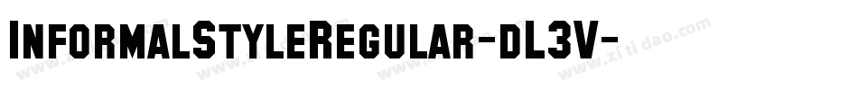 InformalStyleRegular-dL3V字体转换