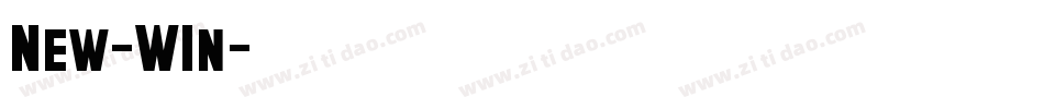 New-W1n字体转换
