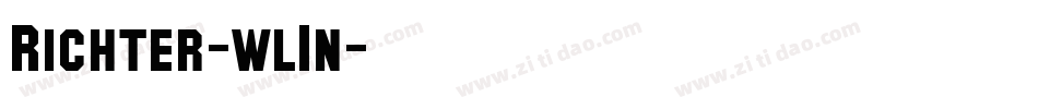 Richter-wl1n字体转换