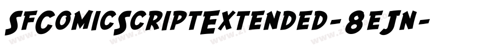 SfComicScriptExtended-8eJn字体转换