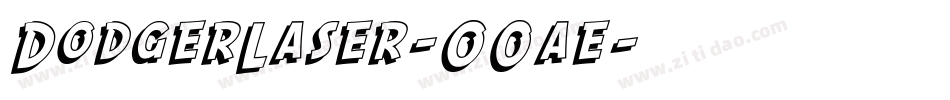 DodgerLaser-O0ae字体转换