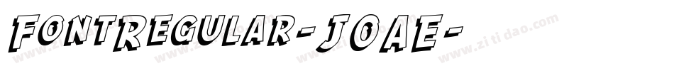 FontRegular-J0AE字体转换