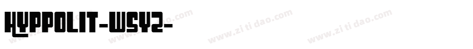Hyppolit-w5yz字体转换