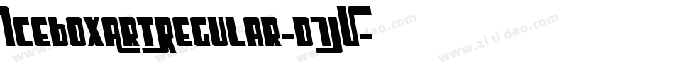 IceboxArtRegular-d7JV字体转换