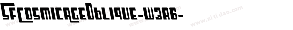 SfCosmicAgeOblique-w3a6字体转换 SfCosmicAgeOblique-w3a6字体转换