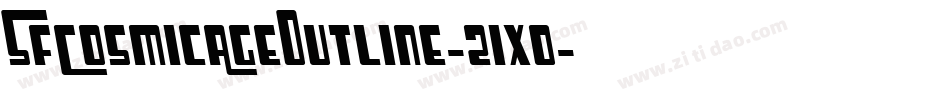 SfCosmicAgeOutline-21xo字体转换