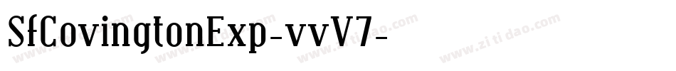 SfCovingtonExp-vvV7字体转换 SfCovingtonExp-vvV7字体转换