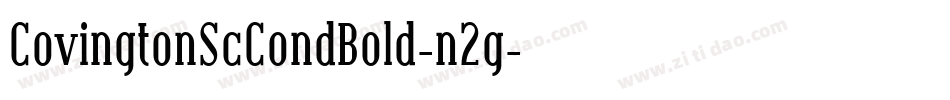 CovingtonScCondBold-n2g字体转换
