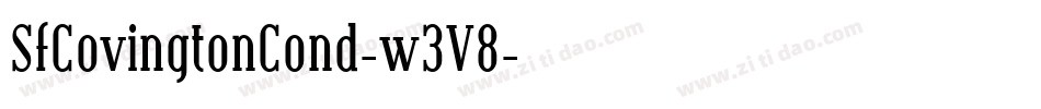 SfCovingtonCond-w3V8字体转换 SfCovingtonCond-w3V8字体转换