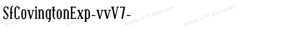 SfCovingtonExp-vvV7字体转换 SfCovingtonExp-vvV7字体转换
